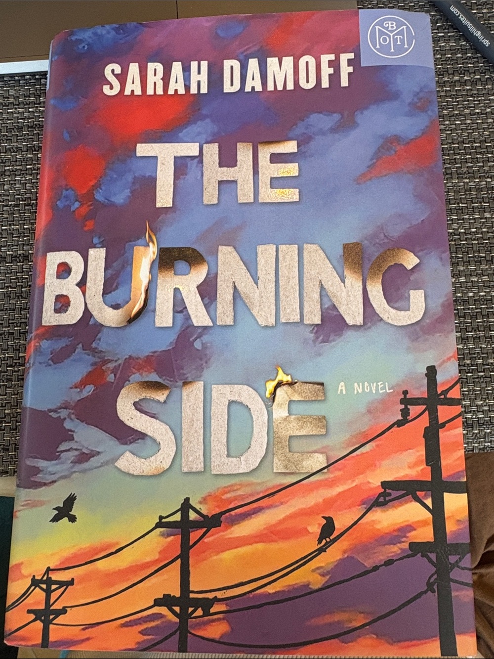 The Burning Side by Sarah Damoff - Contemporary Fiction (Purple Cover)